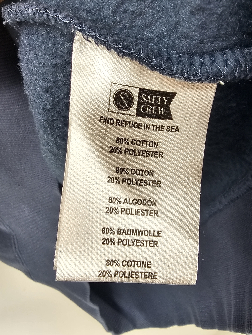 Salty Crew Blue Hoodie Size Large - Picture 5 of 9